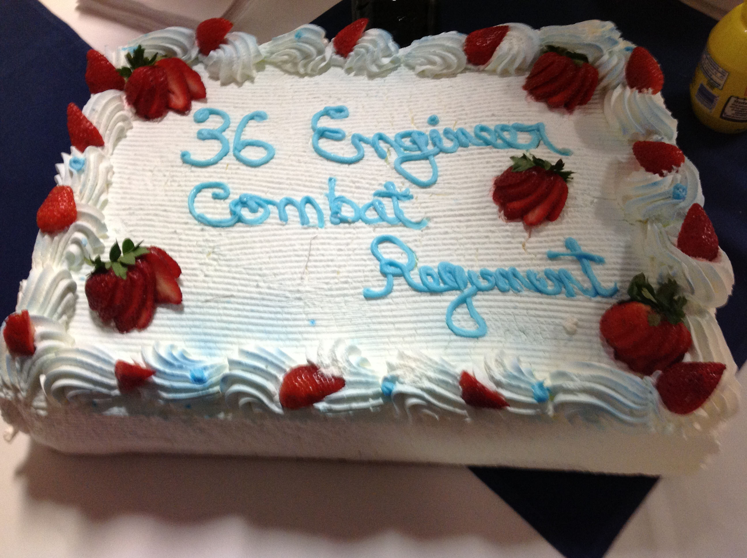 36th Engineer cake at Legion hall dinner.jpg